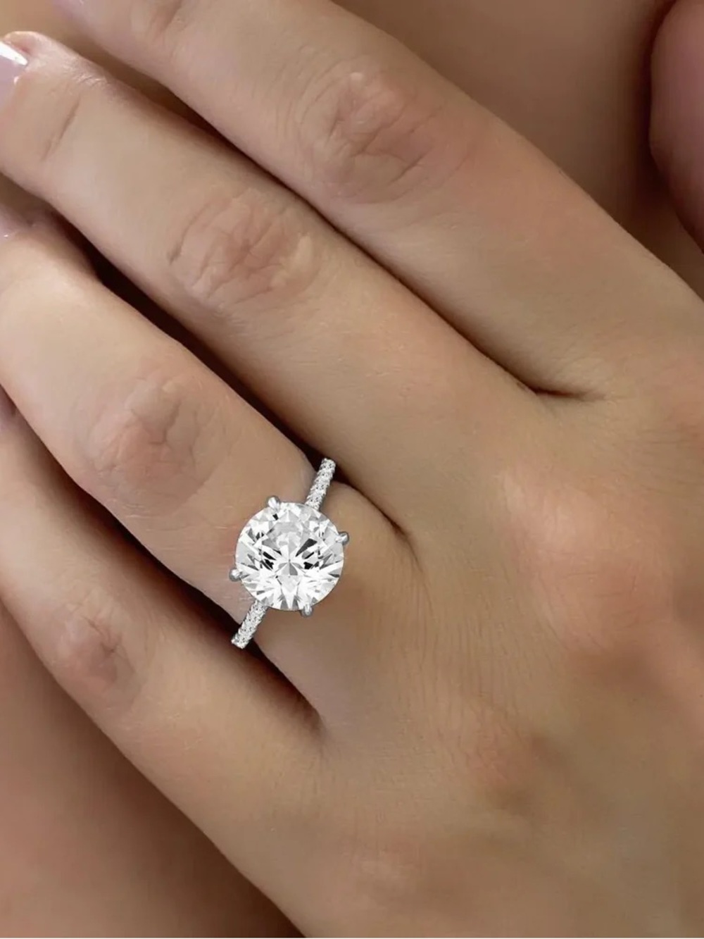 Celine 4 Carat Skinny Ring Size 6